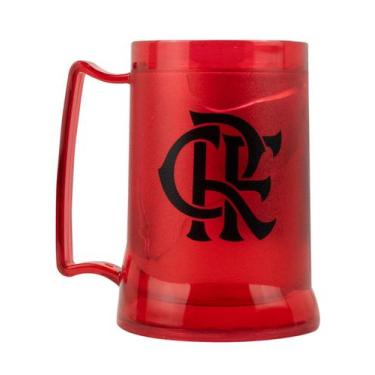 Imagem de Caneca Vermelha Gel Isolante Térmico 400ml - Flamengo - C M Ferrari Pr