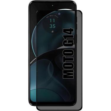 Imagem de Película Vidro Privacidade Anti Espionagem Para Moto G14 Tela de 6,5 P
