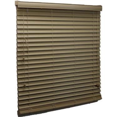 Imagem de Persiana Horizontal Pvc 50mm Bege 80 (L) X 160 (A) cm C/ Bandô 0,80 x 