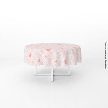 Imagem de Toalha De Mesa Corações Decorativa Quadriculada - PRESENTE-BRINDE, Red