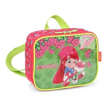 Imagem de Merendeira Lancheira Escolar Infantil Moranguinho Verde - Luxcel