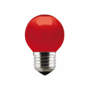 Imagem de KIT 10 Lampadas Bolinha LED 2,5W Vermelha Biv - Philbra