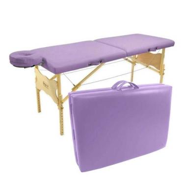 Imagem de Maca Mesa de Massagem Antares Spa Largura 80cm Portátil Com Altura Reg