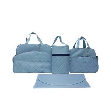 Imagem de kit bolsa maternidade Losango de Neném - Hyno Kids, AZUL