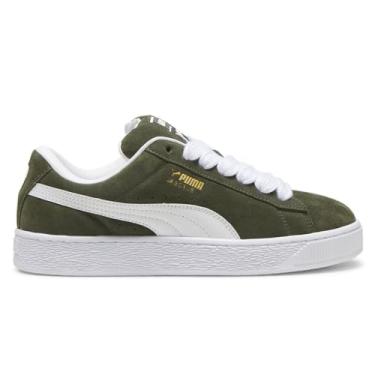 Imagem de Puma Tênis masculino de camurça GG com cadarço casual - marrom, Verde, 43