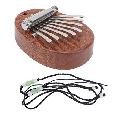 Imagem de Mini kalimba piano de polegar fofo e portátil kalimba com 8 teclas para crianças e adultos iniciantes ótimos presentes