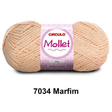 Imagem de Lã Fio Mollet Círculo 100g 200m Novelo - Tricô e Crochê 1/2, 7034 - Ma