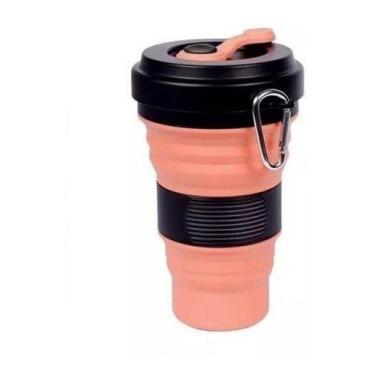 Imagem de Copo Retrátil De Siliconel Ecológico Dobrável 550ml Portátil - oem, Ci