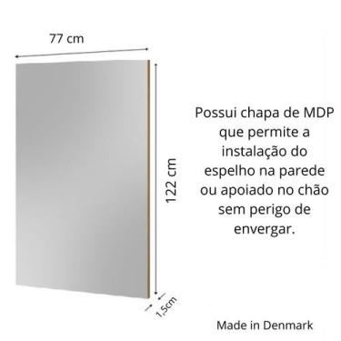 Imagem de Espelho Spitze Borda Infinita 77cm x 122cm importado - Prime Mirror