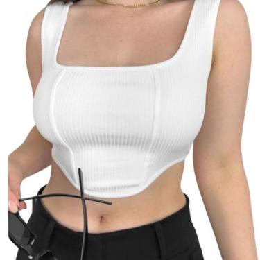 Imagem de Corselet Ana Ruga Alça Corset Blusa Plus Size Top - Maria  - LabellaMo