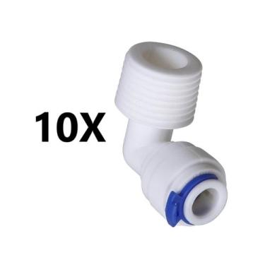 Imagem de 10 Cotovelo Joelho Engate Rápido Rosca 1/2 P/ Mang 3/8 - BBI