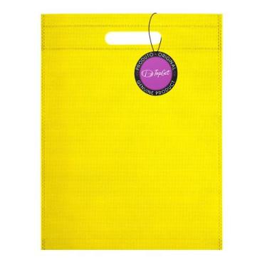 Imagem de Sacola em TNT Premium Termo Selado 25x35cm Nifty TopGet, Amarelo