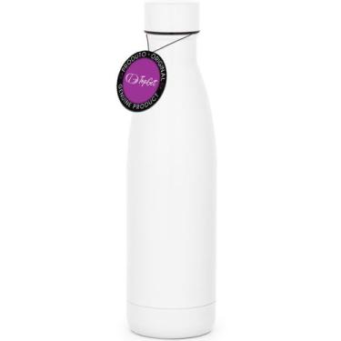 Imagem de Garrafa Squeeze Térmica Aço Inox 580 ml Better TopGet, Branco