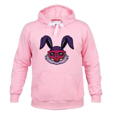 Imagem de Moletom 100% Algodão Canguru Coelinho - Surprass, Rosa, GG