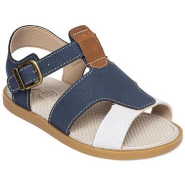 Imagem de Sandália Infantil Fechada Com Fivela Menino Azul Marinho Pimpolho, 23,