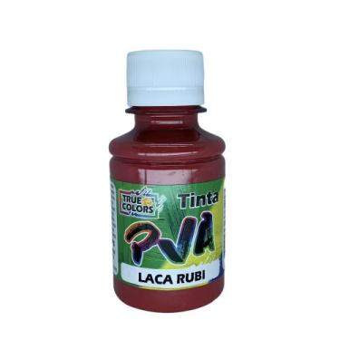 Imagem de Tinta Pva Fosco Cores Escuras 100ml True Colors, LACA RUBI