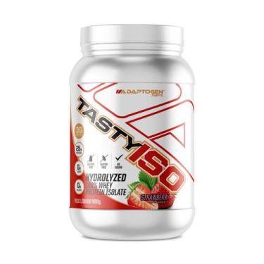 Imagem de Tasty Iso 100% Adaptogen Whey Protein Hidrolizado 900g, Morango