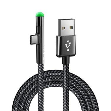 Imagem de Cabo carregador e dados USB Tipo C Gamer 90º 3A 2,0M - Mcdodo