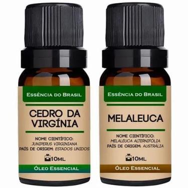 Imagem de Kit 2 Óleos Essenciais 10ml - Cedro Da Virgínia + Melaleuca - Essência