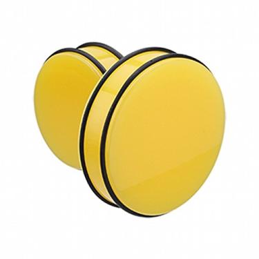 Imagem de Tampão auricular de acrílico colorido neon superdimensionado sem alargamento, Acrílico