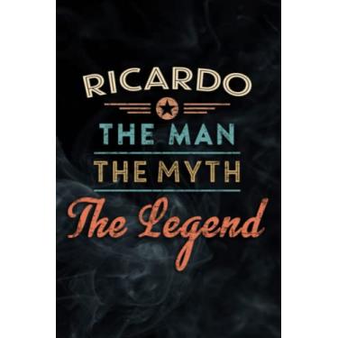 Imagem de Mens Ricardo The Man The Myth The Legend Meme Notebook Planner: Ricardo, Notebook Small Pocket Notepads for School Office Home Travel Gift Supplies,Daily