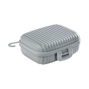 Imagem de Saboneteira Viagem Porta Sabonete Portátil Academia Bolsa (Cinza)