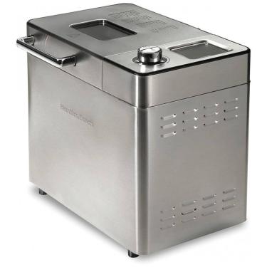 Imagem de Panificadora com Dispenser Automático de Frutas e Nozes, 21 Funções e Capacidade de 900g, 1110V 550W, Hamilton Beach, Prata