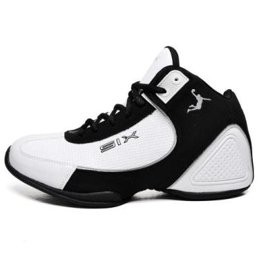 Imagem de Tênis Basquete Masculino Charge Six Street Branco/Preto, 35