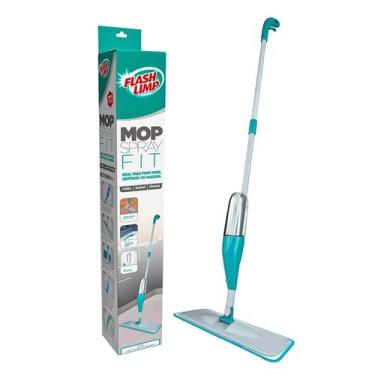 Imagem de Mop Spray Fit Microfibra Verde Reservatório 365ml Flash Limp Rodo, Ver