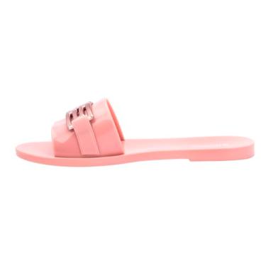 Imagem de Melissa Sandália feminina Babe M Chic – Elegante e leve com palmilha confortável, PVC MelFlex durável e aroma característico de chiclete, rosa, 40