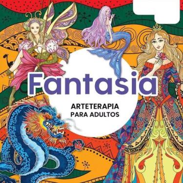 Imagem de Livro Para Colorir - Fantasia Arteterapia Adultos  Tamanho 30x30cm Fol