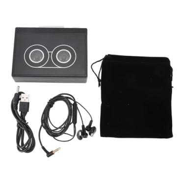 Imagem de Topincn Vintage Cassette Player, Player Portátil de Gravador de Fita Cassete Vintage, Reprodução de Mp3, Rádio FM, para Entusiastas da Nostalgia (A)