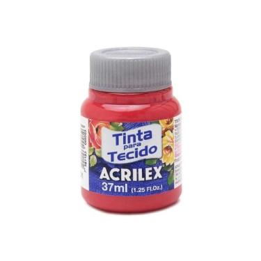 Imagem de Tinta Para Tecido Acrilex Fosca 37ml Escolha a Cor, 800 - VERMELHO BEB