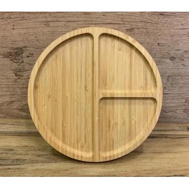 Imagem de Petisqueira 3 Divisorias Bambu 1,5 cm x 25 cm - Facilite