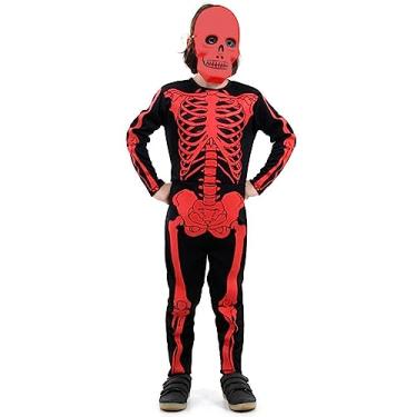 Imagem de FANTASIA ESQUELETO VERMELHO INFANTIL-GG