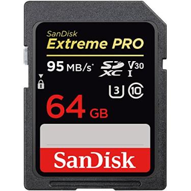Imagem de Sandisk Extreme Pro - Cartão de memória Flash - 64 GB - SDXC UHS-I - Preto, Cinza, Verm...