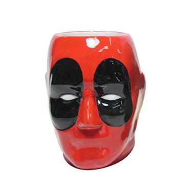 Imagem de Silver Buffalo MU7495 Marvel Deadpool Caneca de cerâmica esculpida 3D, 623 g