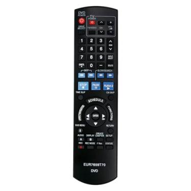 Imagem de Controle remoto de substituição de DVD EUR7659T70 compatível com gravador de DVD Panasonic DMR-EZ27 DMR-EZ27P DMR-EZ27K