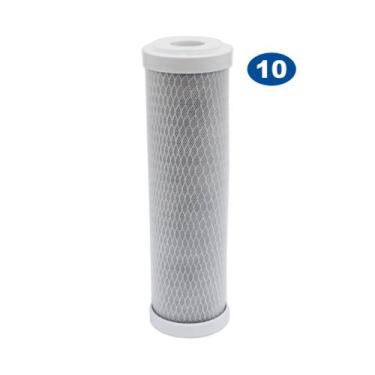 Imagem de Kit 10 Filtros 9 Polegadas 3/4 De Encaixe - Carbon Block