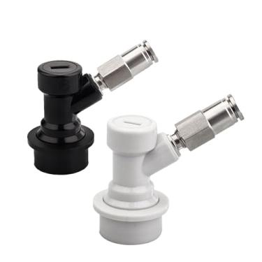 Imagem de Fabricação caseira de cerveja Upgrade Thread Ball Lock Keg Disconnect Set With Pneumatic Quick Joint,304 Stainless Steel Push In Pipe Quick Fittings Connector Acessórios para vinho(9.5mm)