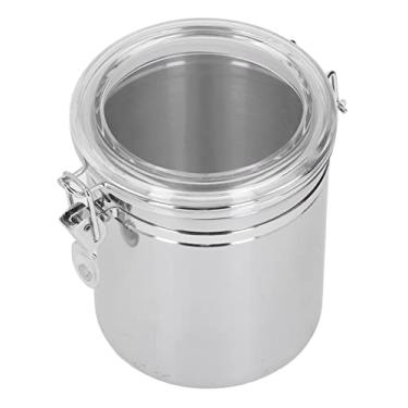 Imagem de Lata de café, Recipiente de café Em Aço Inoxidável Selado Canisters de café Com Tampas Herméticas Convenientes e Versáteis para Armazenar Biscoitos, Farinha, chá, café, Especiarias