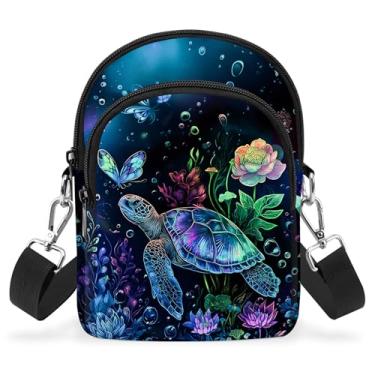 Imagem de opshksog Bolsa transversal pequena para celular feminina com alça ajustável bolsa de ombro bolsa carteira de viagem, Preto, Moda casual