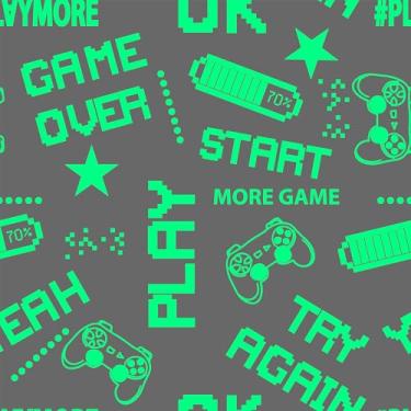 Imagem de Papel De Parede 5m Adesivo Game Video Quarto Controle Gamer