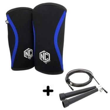 Imagem de Joelheira Nc Extreme Exercício Funcional Lpo 7mm + Corda Speed Rope Aç