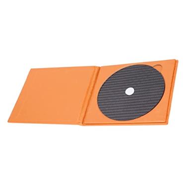 Imagem de Estabilizador de disco QANYEGN CD DVD, estabilizador de disco de fibra de carbono, substituição de estabilizador de disco para reprodutor de bandeja superior (Black)