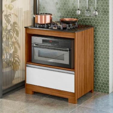 Imagem de Balcão para Cooktop 4 Bocas com 1 Gaveta NT3110 Notável, Freijó Trend/