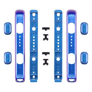 Imagem de eXtremeRate Cameleon roxo azul capa de substituição para Nintendo Switch Joycon Strap, botões personalizados para pulseira de pulso Joy-con para Nintendo Switch – 2 unidades