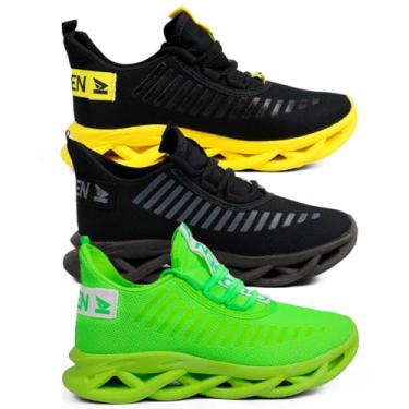 Imagem de Kit 3 Tênis Masculino Jaguar Academia Confortável Leve Casual Esportivo