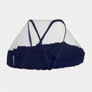 Imagem de Mosquiteiro De Ninho Redutor De Berço Bebê - Monzilo Baby Kids, Azul M