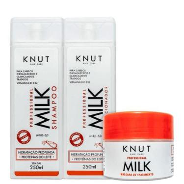 Imagem de Kit Milk Shampoo + Cond + Mascara - Hidratação Profunda Knut
